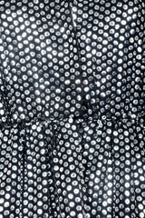 Vintage Joan Leslie by Kasper Sequin Mirror Shirtwaist Dress on Mannequin waistline at Recess