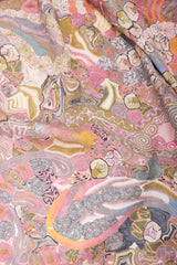 Recess Los Angeles Vintage Joan Vass Crystal Agate Silk Kimono Robe Duster