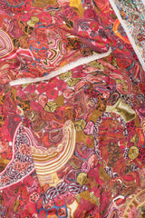 Recess Los Angeles Vintage Joan Vass Crystal Agate Silk Kimono Robe Duster