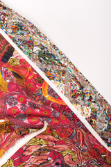 Recess Los Angeles Vintage Joan Vass Crystal Agate Silk Kimono Robe Duster