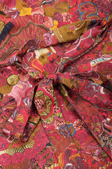 Recess Los Angeles Vintage Joan Vass Crystal Agate Silk Kimono Robe Duster