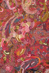 Recess Los Angeles Vintage Joan Vass Crystal Agate Silk Kimono Robe Duster