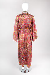 Recess Los Angeles Vintage Joan Vass Crystal Agate Silk Selvedge Kimono Robe Duster