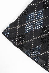 Recess Designer Consignment Vintage John Bartlett Sheer Rhinestone Argyle Top Clueless Los Angeles Resale