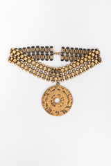 Recess Los Angeles Vintage Joseff of Hollywood Chinese Zodiac Astrology Medallion Choker