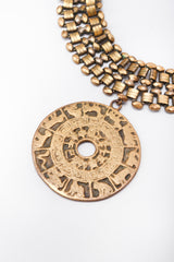 Recess Los Angeles Vintage Joseff of Hollywood Chinese Zodiac Astrology Medallion Choker