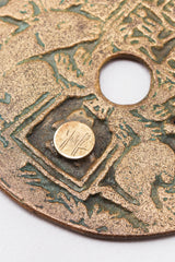 Recess Los Angeles Vintage Joseff of Hollywood Chinese Zodiac Astrology Medallion Choker