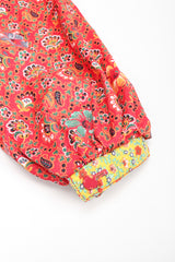 Recess Los Angeles Designer Consignment Vintage Joseph Magnin Cotton Boho Peasant Apron Dress