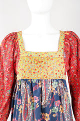 Recess Los Angeles Designer Consignment Vintage Joseph Magnin Cotton Boho Peasant Apron Dress