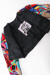 Vintage Judith Roberts Embroidered Desert Animal Cropped Jacket lining at Recess LA