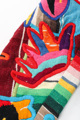 Vintage Judith Roberts Embroidered Desert Animal Cropped Jacket sleeve crop at Recess LA