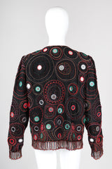 Recess Los Angeles Vintage Judith Ann Creations Beaded Mirror Fringe Boxy Jacket