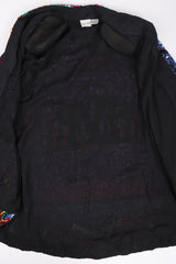 Recess Los Angeles Vintage Judith Ann Creations Stained Glass Mosaic Sequin Jacket