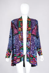 Recess Los Angeles Vintage Judith Ann Creations Stained Glass Mosaic Sequin Jacket
