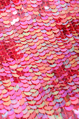 Vintage Judith Ann Creations Floral Arrangement Sequin Cocktail Dress Pink Sequin at Recess