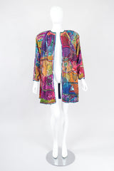 Recess Los Angeles Vintage Judith Ann Creations Rainbow Lisa Frank Beaded Swing Coat