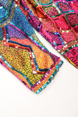 Recess Los Angeles Vintage Judith Ann Creations Rainbow Lisa Frank Beaded Swing Coat