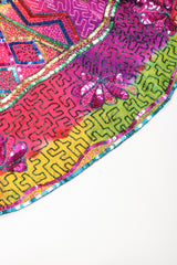 Recess Los Angeles Vintage Judith Ann Creations Rainbow Lisa Frank Beaded Swing Coat