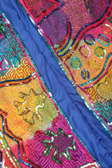 Recess Los Angeles Vintage Judith Ann Creations Rainbow Lisa Frank Beaded Swing Coat