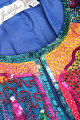 Recess Los Angeles Vintage Judith Ann Creations Rainbow Lisa Frank Beaded Swing Coat