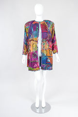 Recess Los Angeles Vintage Judith Ann Creations Rainbow Lisa Frank Beaded Swing Coat