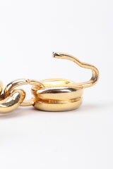 Recess Los Angeles Vintage Judith Leiber Rock Crystal Amulet Fringe Chain Belt