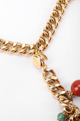 Recess Los Angeles Vintage Judith Leiber Rock Crystal Fringe Chain Belt