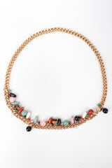 Recess Los Angeles Vintage Judith Leiber Rock Crystal Fringe Chain Belt