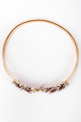 Recess Los Angeles Vintage Judith Leiber Kissing Enamel Animal Head Metal Stretch Belt