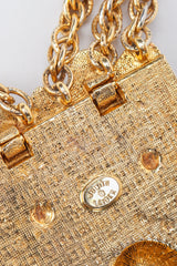 Vintage Judith Leiber Oval Signature Stamp Cartouche