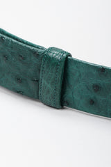 Recess Los Angeles Vintage Judith Leiber Chain Turnlock Ostrich Slide Belt