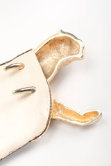 Recess Designer Consignment Vintage Judith Leiber Amen Wardy Gold Panther Buckle Lizard Leather Belt Los Angeles Resale
