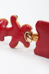 Recess Los Angeles Vintage Judith Leiber Starfish Lizard Slide Belt