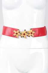 Recess Los Angeles Vintage Judith Leiber Starfish Lizard Slide Belt