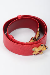 Recess Los Angeles Vintage Judith Leiber Starfish Lizard Slide Belt