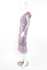 Vintage Judy Hornby Silk Patchwork Dress mannequin side @ Recess LA
