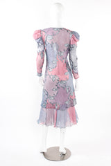 Vintage Judy Hornby Silk Patchwork Dress mannequin back @ Recess LA