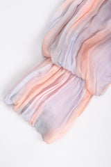 Recess Los Angeles Vintage Judy Hornby Silk Chiffon Sunset Sky Bias Dress