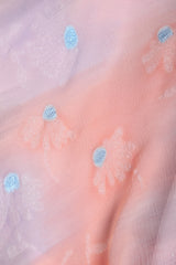 Recess Los Angeles Vintage Judy Hornby Silk Chiffon Sunset Sky Bias Dress