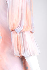 Recess Los Angeles Vintage Judy Hornby Silk Chiffon Sunset Sky Bias Dress