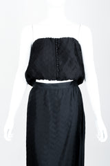 Vintage Floral Print Jacket Tank & Skirt Set by Judy Hornby Top Skirt Front Crop at Recess