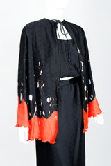 Vintage Floral Print Jacket Tank & Skirt Set by Judy Hornby Angle Front Crop at Recess