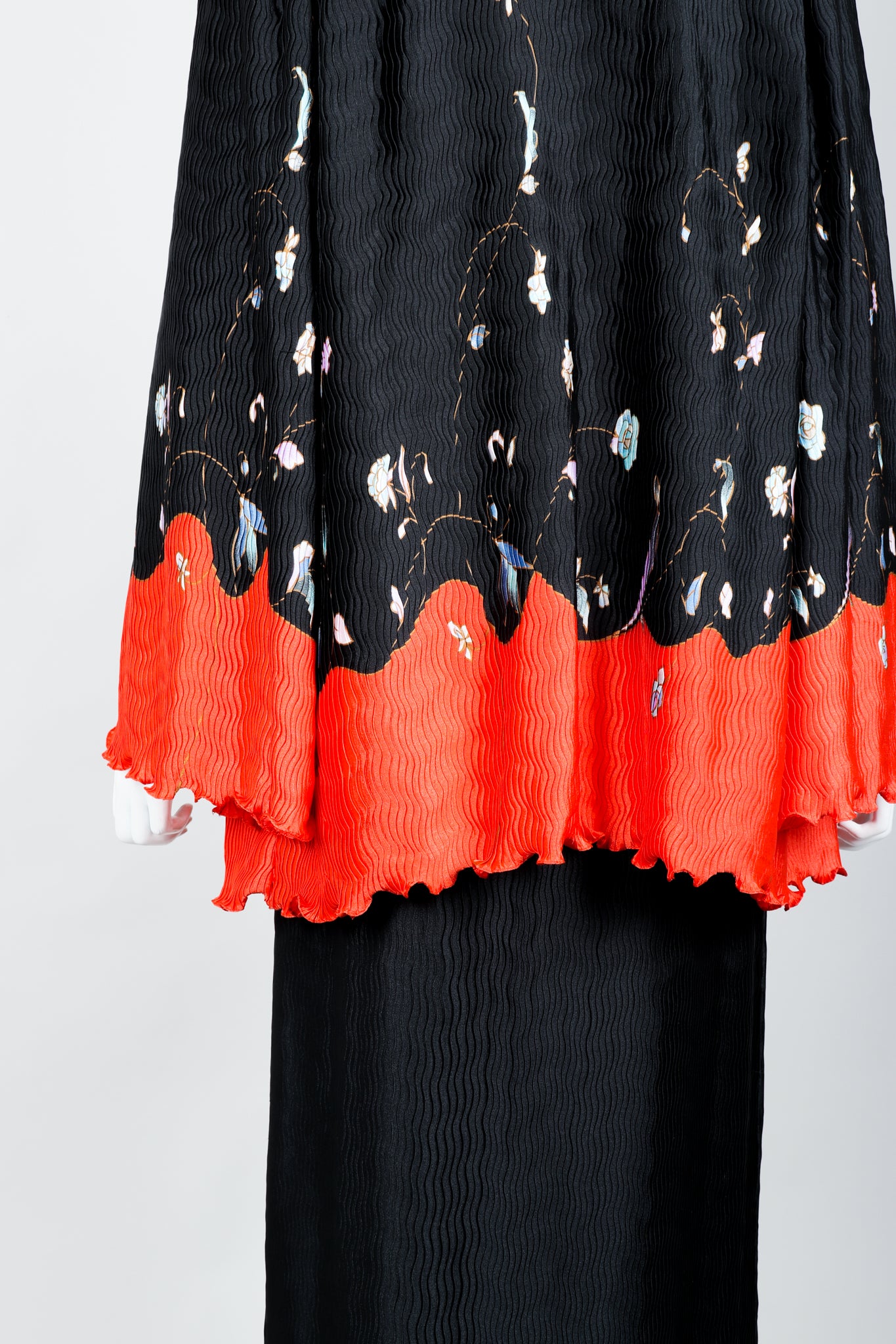 Vintage Floral Print Jacket Tank & Skirt Set by Judy Hornby Back Jacket Skirt at Recess