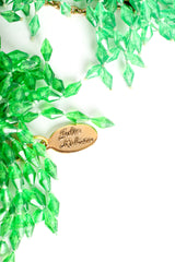 Vintage Julie Rubano Beaded Fringe Collar Bracelet & Earring Set signature charm at Recess Los Angeles