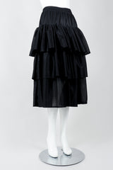 Vintage Junior Gaultier Sport Tiered Mesh Skirt on Mannequin angled at Recess Los Angeles