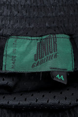 Vintage Junior Gaultier label on black