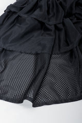 Vintage Junior Gaultier Sport Tiered Mesh Skirt perforated tricot mesh fabric