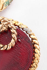 Recess Los Angeles Vintage Kalinger Baroque Bead Heart Drop Earrings