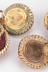 Recess Los Angeles Vintage Kalinger Baroque Bead Heart Drop Earrings