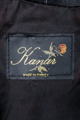 Vintage Kanar Label on black fabric
